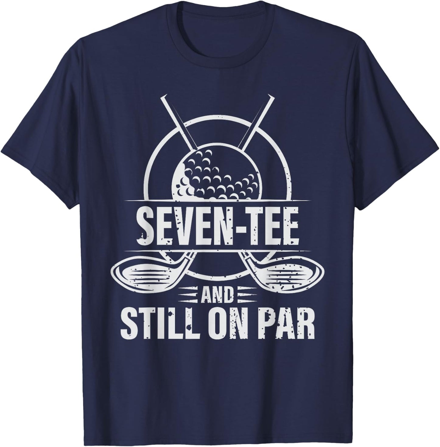 Funny 70th Birthday Golf Pun Golfing 70 Year Old Golfer T-Shirt - T-Shirt | Navy
