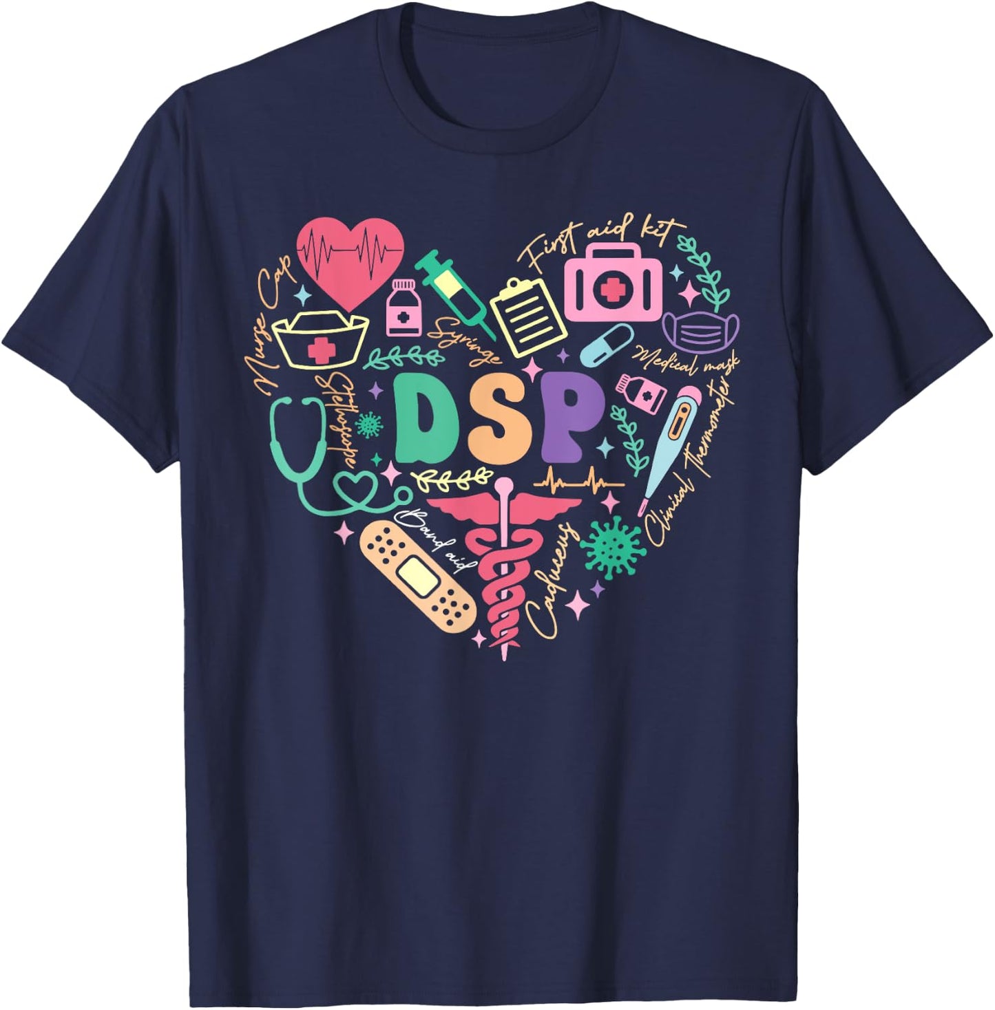 Cute DSP Day Shirt Heart Appreciation Day Gift T-Shirt - T-Shirt | Navy