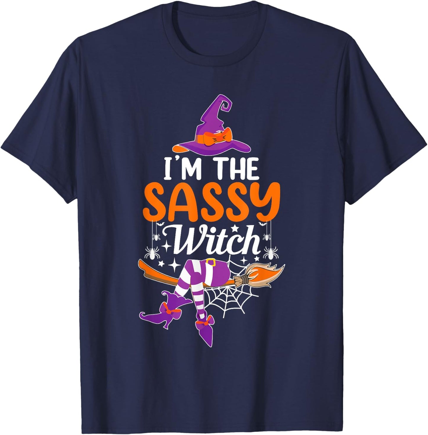 I'm the Sassy Witch Funny Halloween Family Matching T-Shirt - T-Shirt | Navy