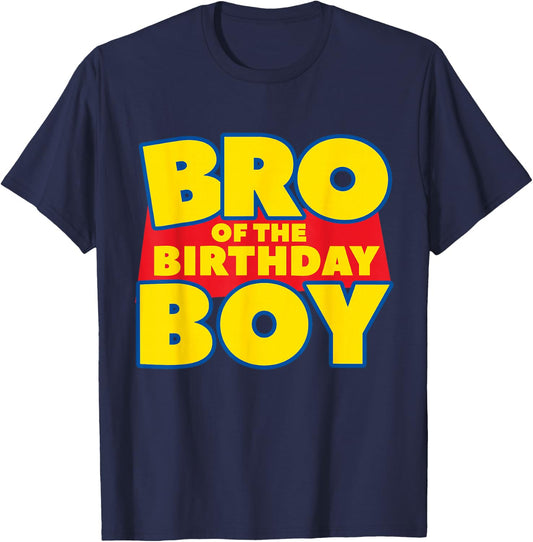 Brother Bro Of The Toy Birthday Boy Funny Story Theme B-day T-Shirt - T-Shirt | Navy