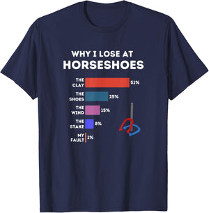 National Horseshoe Pitchers Association NHPA Funny Saying T-Shirt - T-Shirt | Navy