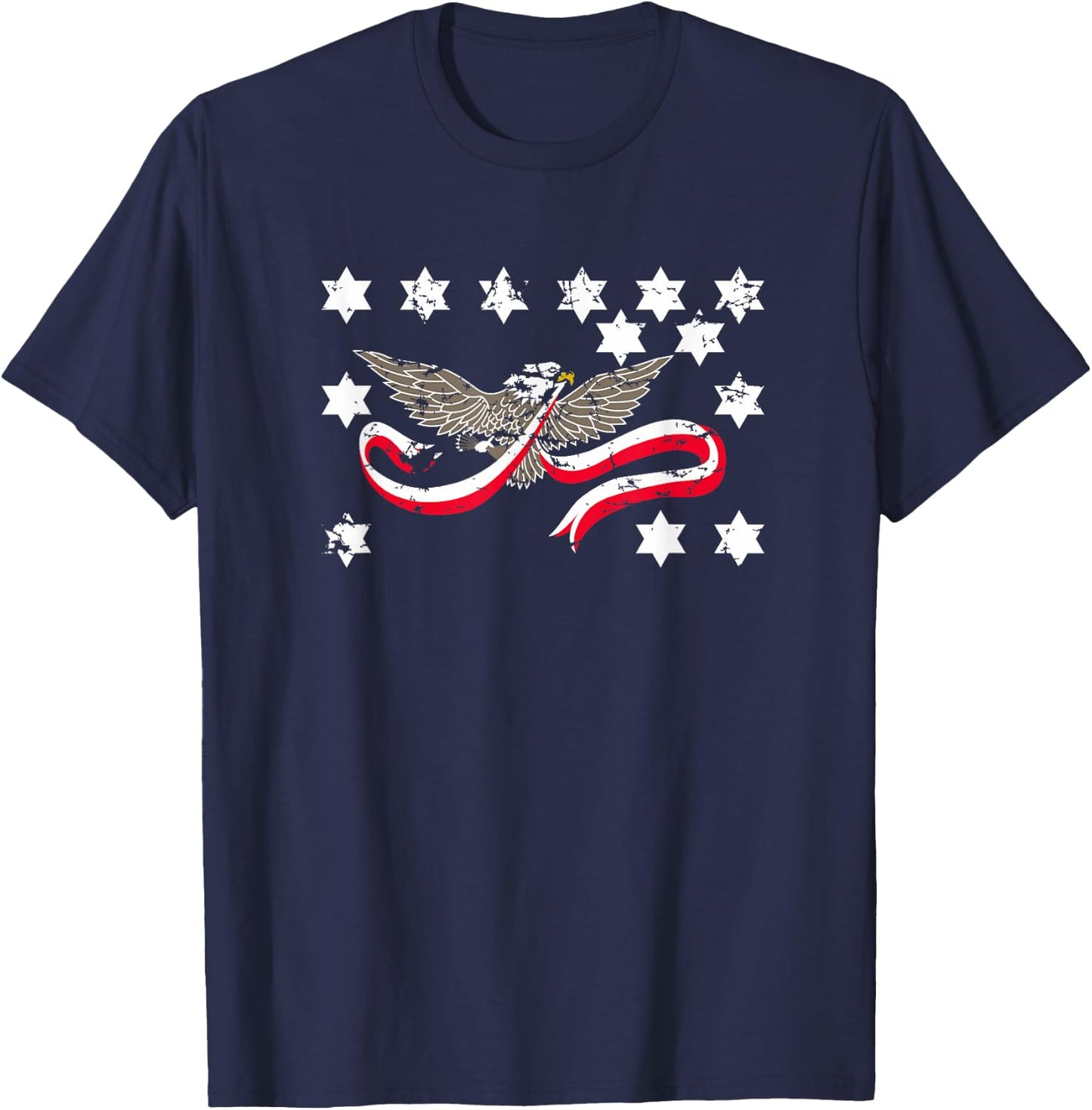 Whiskey Rebellion Distressed Flag American Reenactor T-Shirt - T-Shirt | Navy