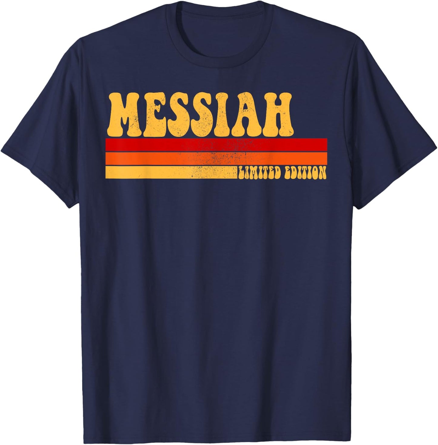MESSIAH Name Personalized Idea Men Retro Vintage MESSIAH T-Shirt - T-Shirt | Navy