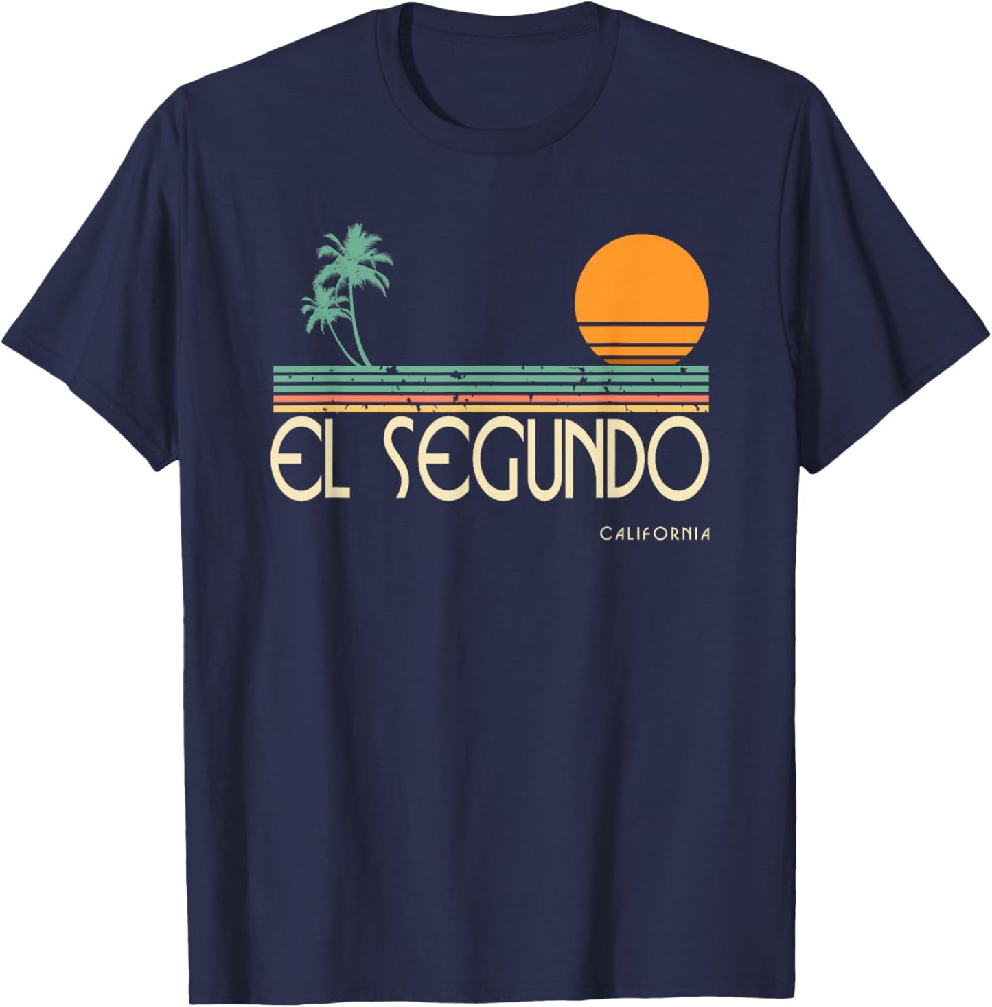 Vintage El Segundo California T-Shirt - T-Shirt | Navy