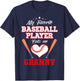 My Favorite Baseball Player Calls Me Granny Sport Mother's T-Shirt - T-Shirt | Navy
