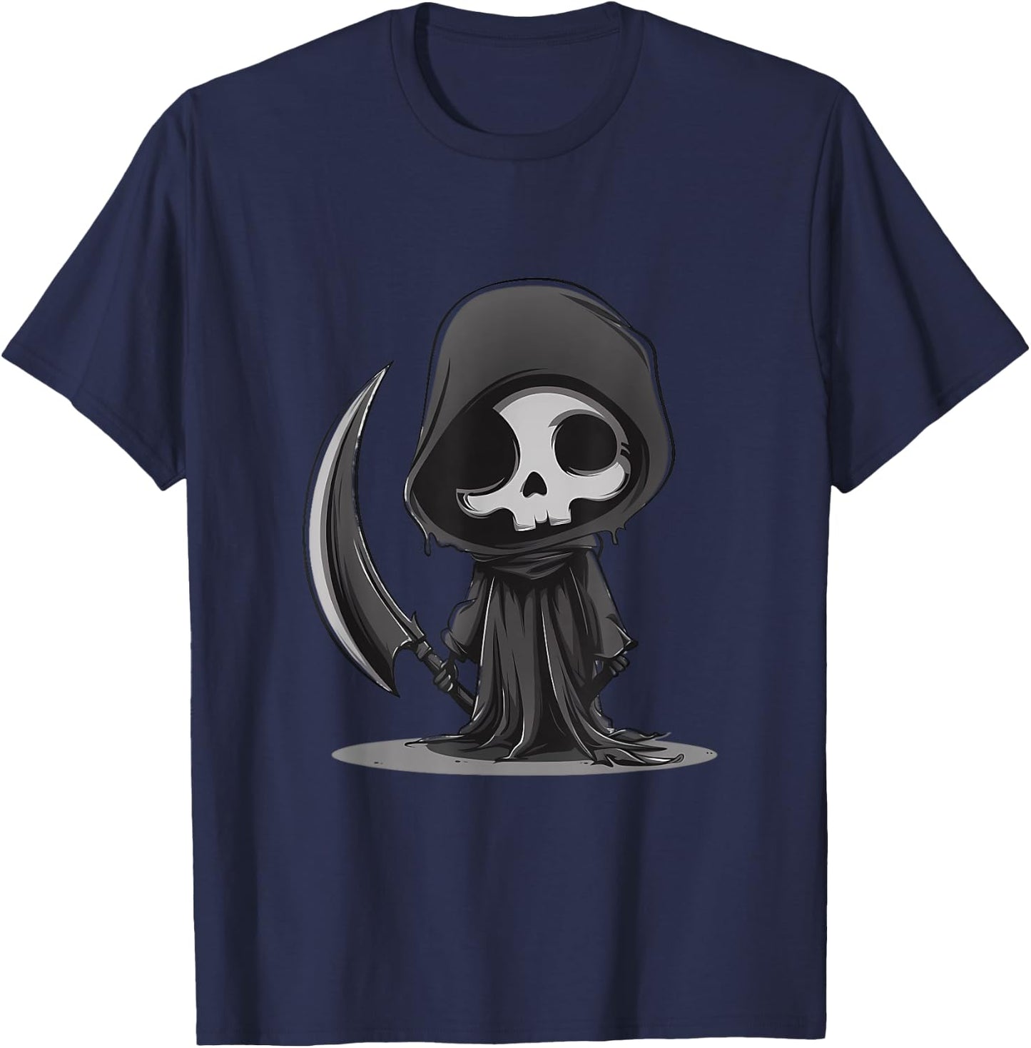 Halloween Grim Reaper Trick Or Treat Witchcraft Ghost Witch T-Shirt - T-Shirt | Navy