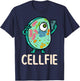 Cell Fie Funny Cellfie Selfie Biology Science Teacher T-Shirt - T-Shirt | Navy