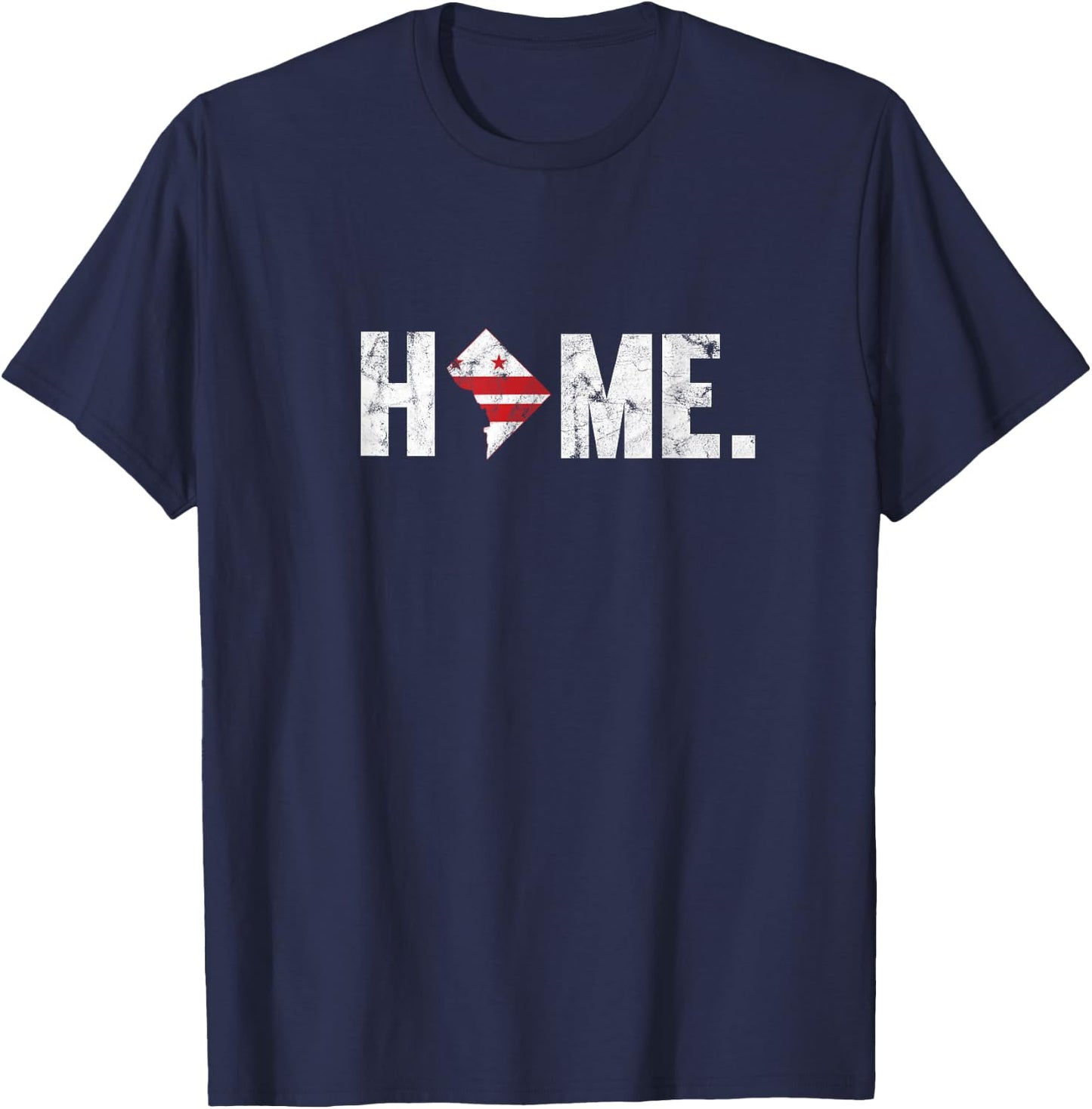 Home State DC Flag Distressed T-Shirt - T-Shirt | Navy