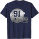 Vintage Football 91 Jersey Number T-Shirt - T-Shirt | Navy