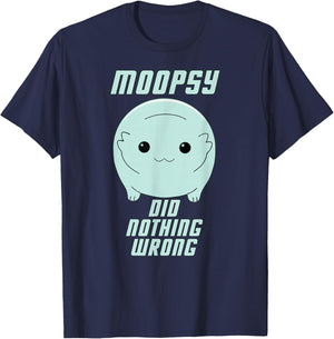Moopsy Did Nothing Wrong (Light Text) T-Shirt - T-Shirt | Navy