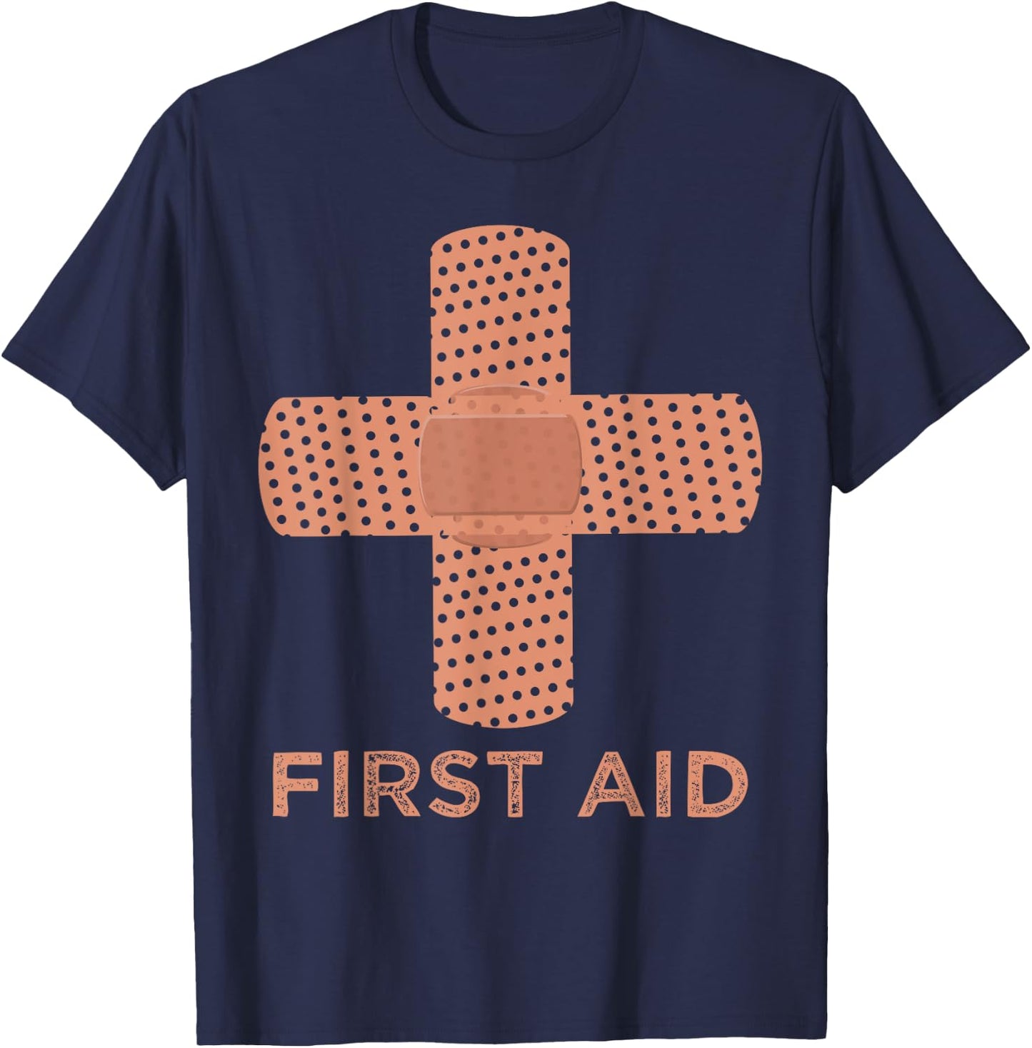 First Aid Cross Medic Symbol Emergency Nurse Gift T-Shirt - T-Shirt | Navy