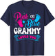Pink or Blue Grammy Loves You Gender Reveal soon to be T-Shirt - T-Shirt | Navy