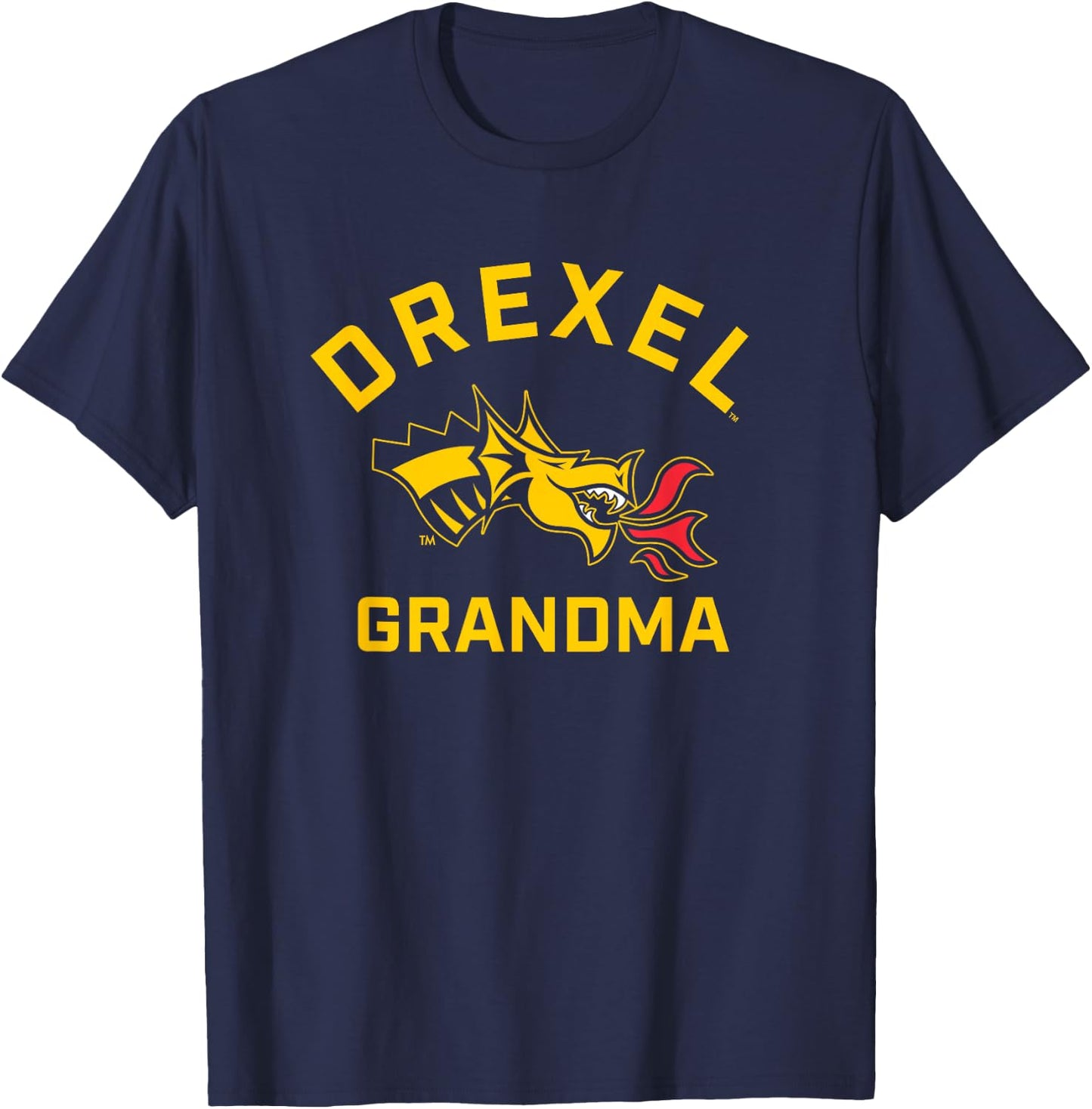Drexel University Dragons Arched Grandma T-Shirt - T-Shirt | Navy