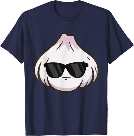 Garlic With Sunglasses Cool Garlic Clove T-Shirt - T-Shirt | Navy