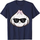 Garlic With Sunglasses Cool Garlic Clove T-Shirt - T-Shirt | Navy