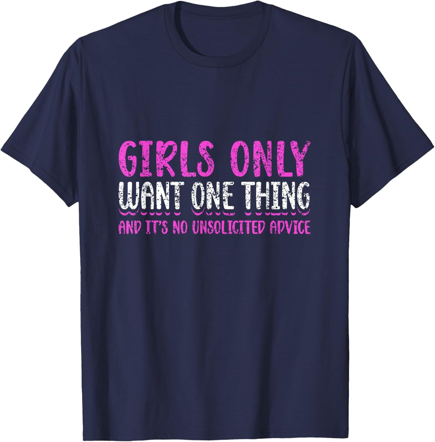 Unsolicited Advice Woman Mom Women Girls Girl Mother Mommy T-Shirt - T-Shirt | Navy