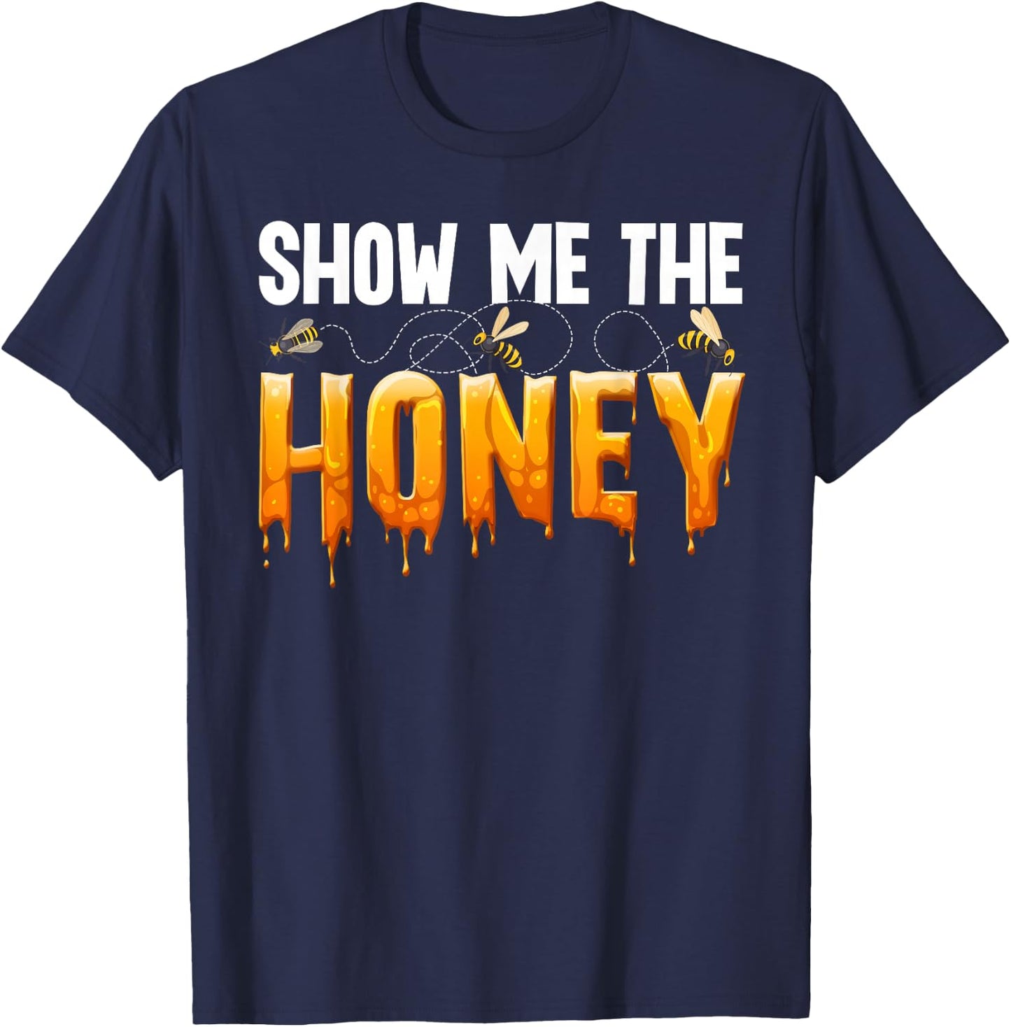 Cool Beekeeper Art Women Apiary Beekeeping Honey Bee T-Shirt - T-Shirt | Navy
