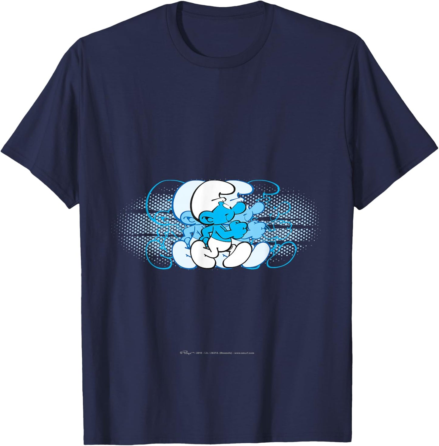 The Smurfs - Running Smurf T-Shirt - T-Shirt | Navy