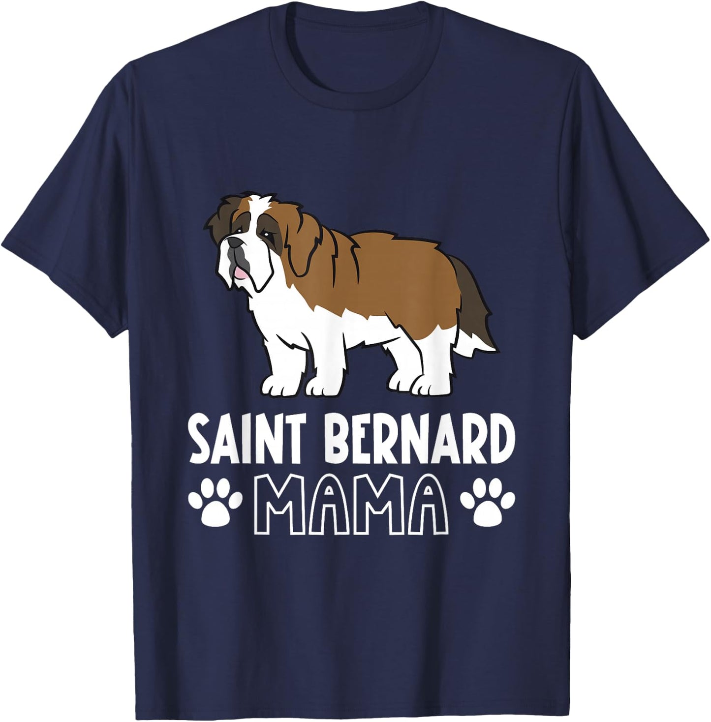 Saint Bernard Mama T-Shirt - T-Shirt | Navy