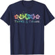 Turks & Caicos Watercolor Beach Design/Travel Surf T-Shirt - T-Shirt | Navy