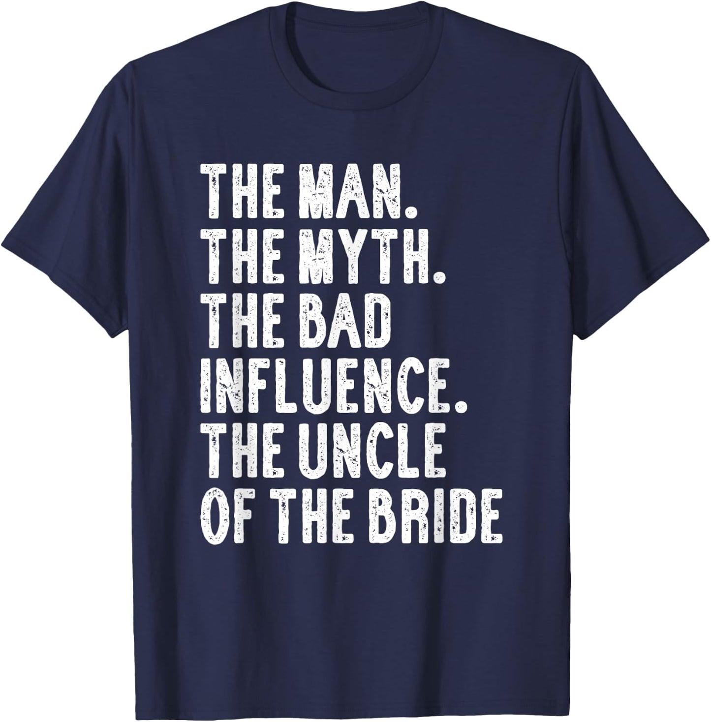 Uncle of the Bride Wedding T-Shirt - T-Shirt | Navy