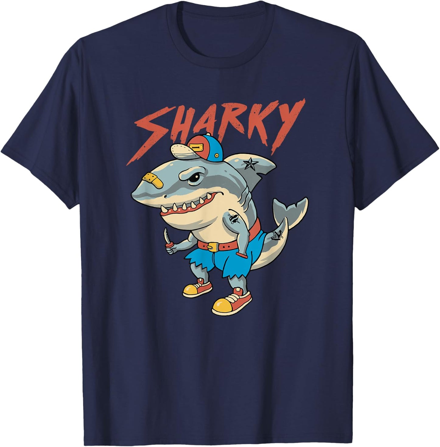 Sharky Boy T-Shirt - T-Shirt | Navy