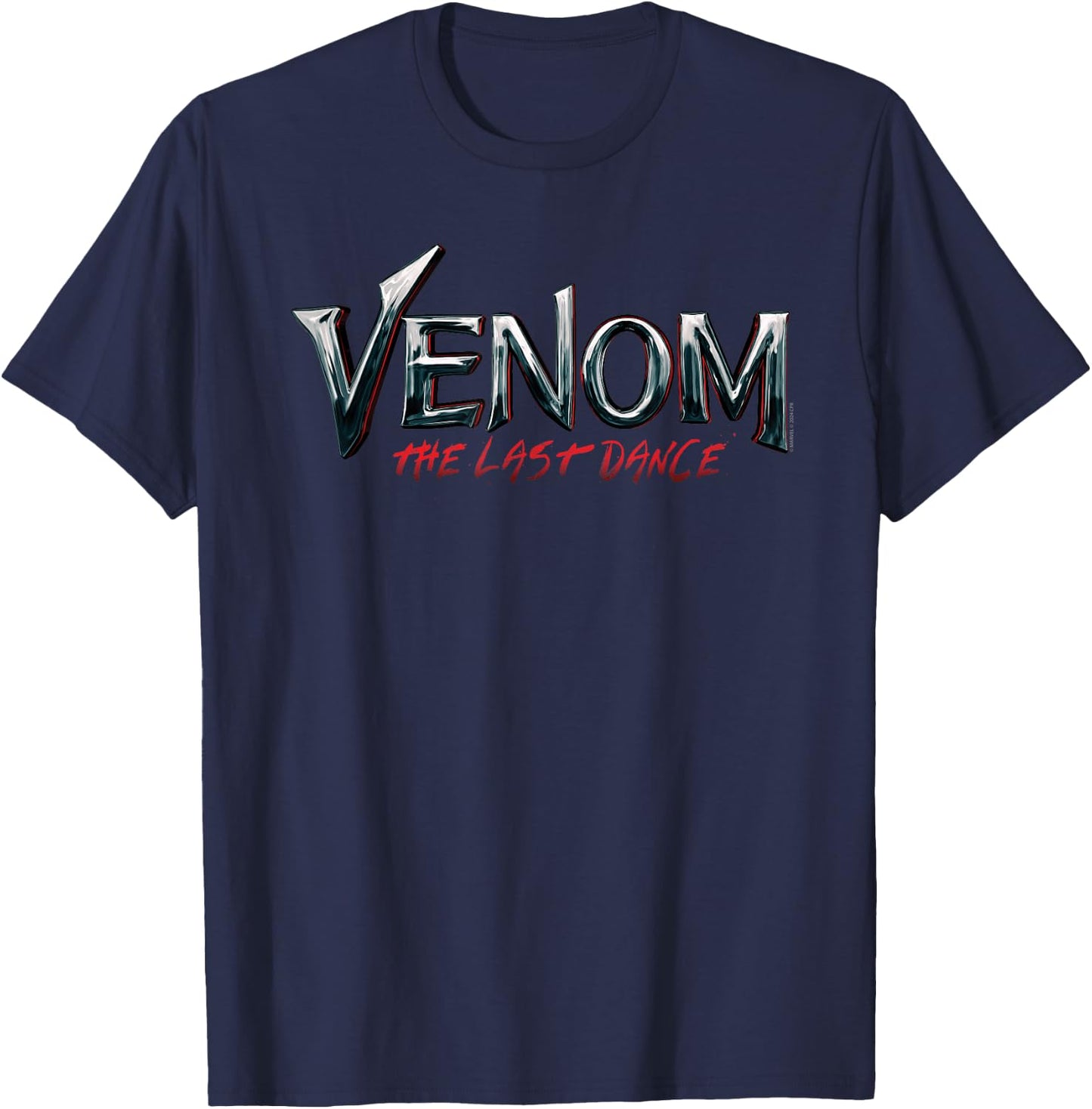 Marvel Venom: The Last Dance Official Movie Logo T-Shirt - T-Shirt | Navy