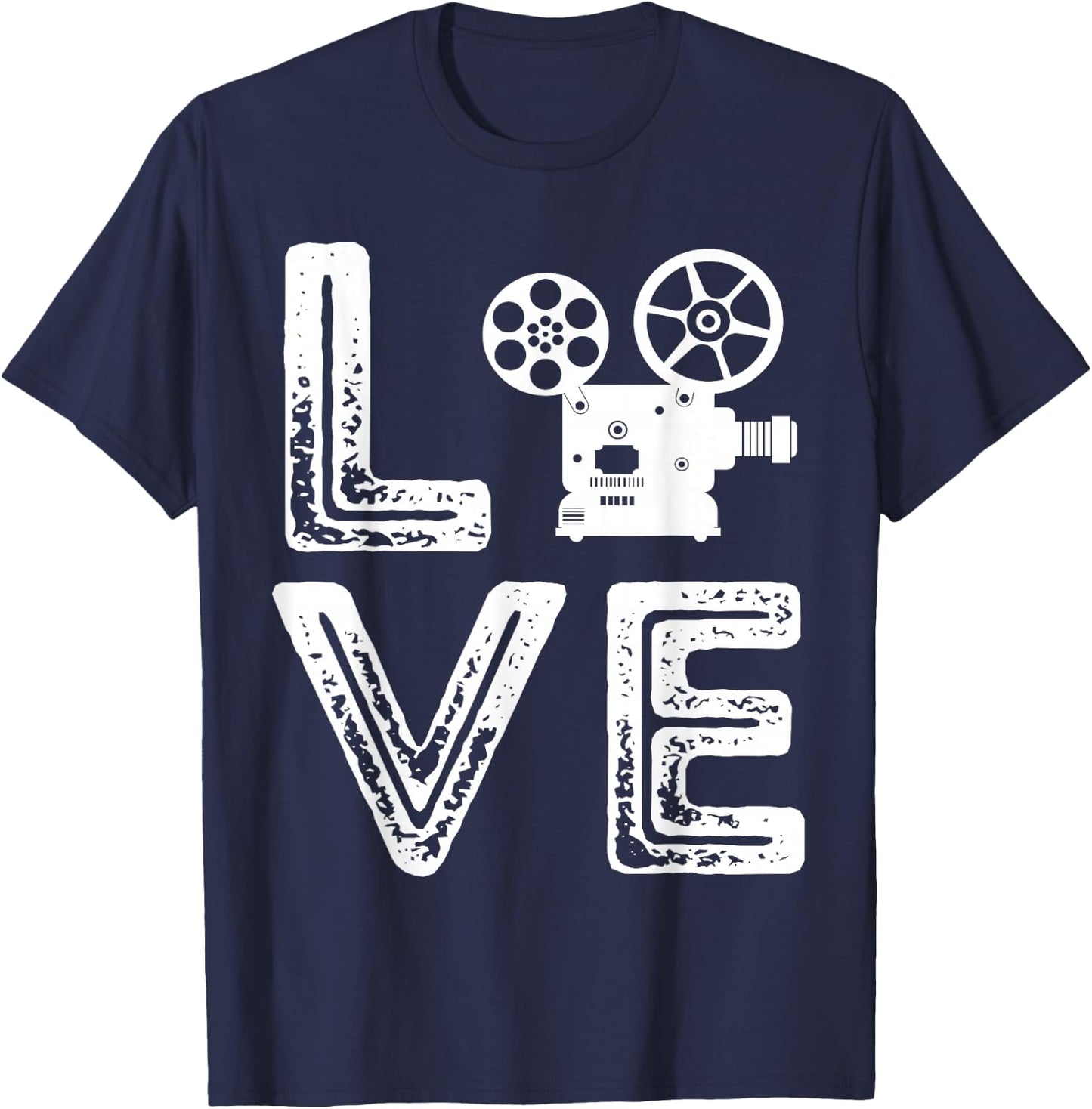Filmmaker Camera Love Film Producer Cameraman Cinema Lover T-Shirt - T-Shirt | Navy