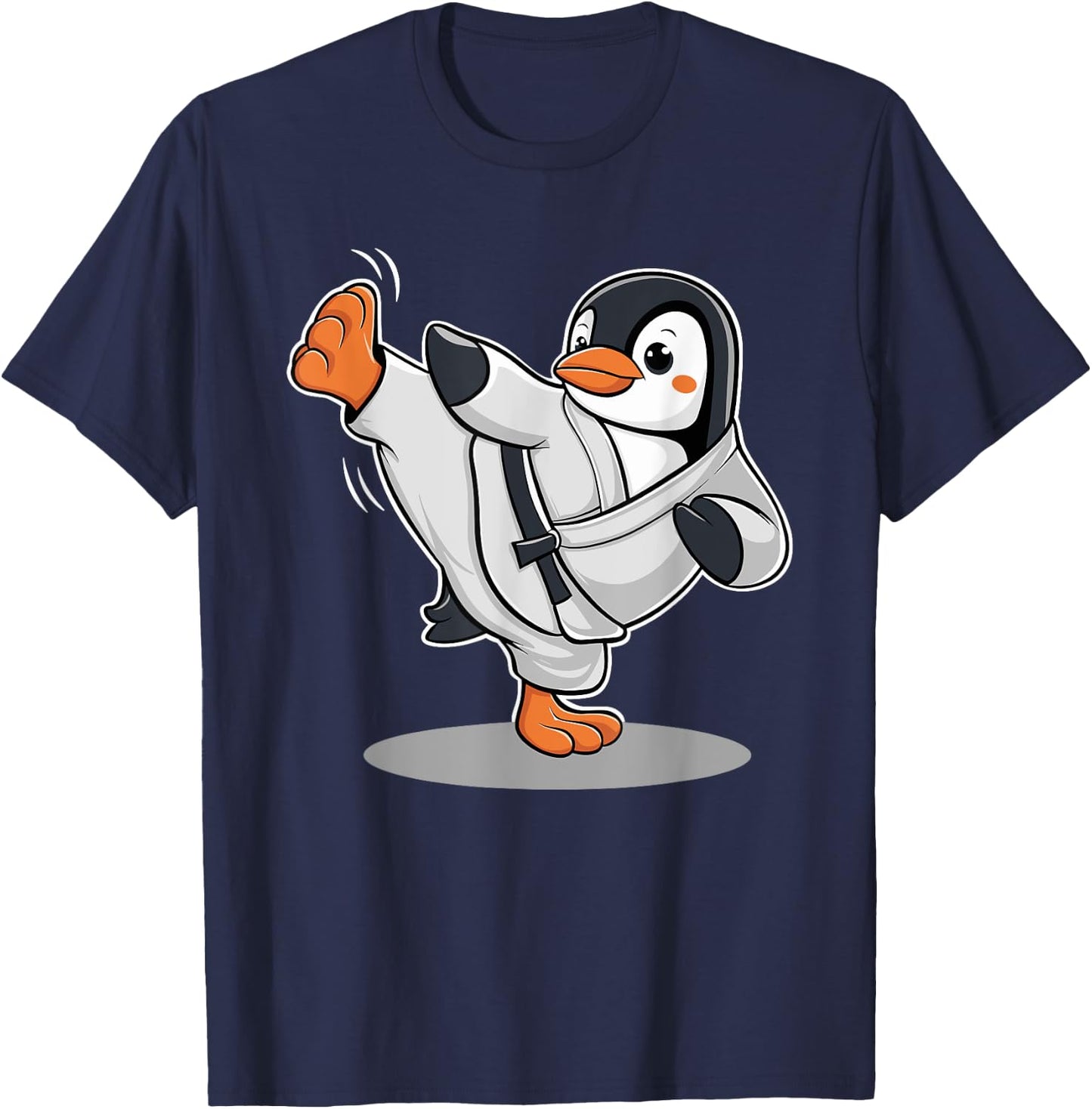 Karate Penguin Martial Arts Judo Taekwondo Penguin T-Shirt - T-Shirt | Navy