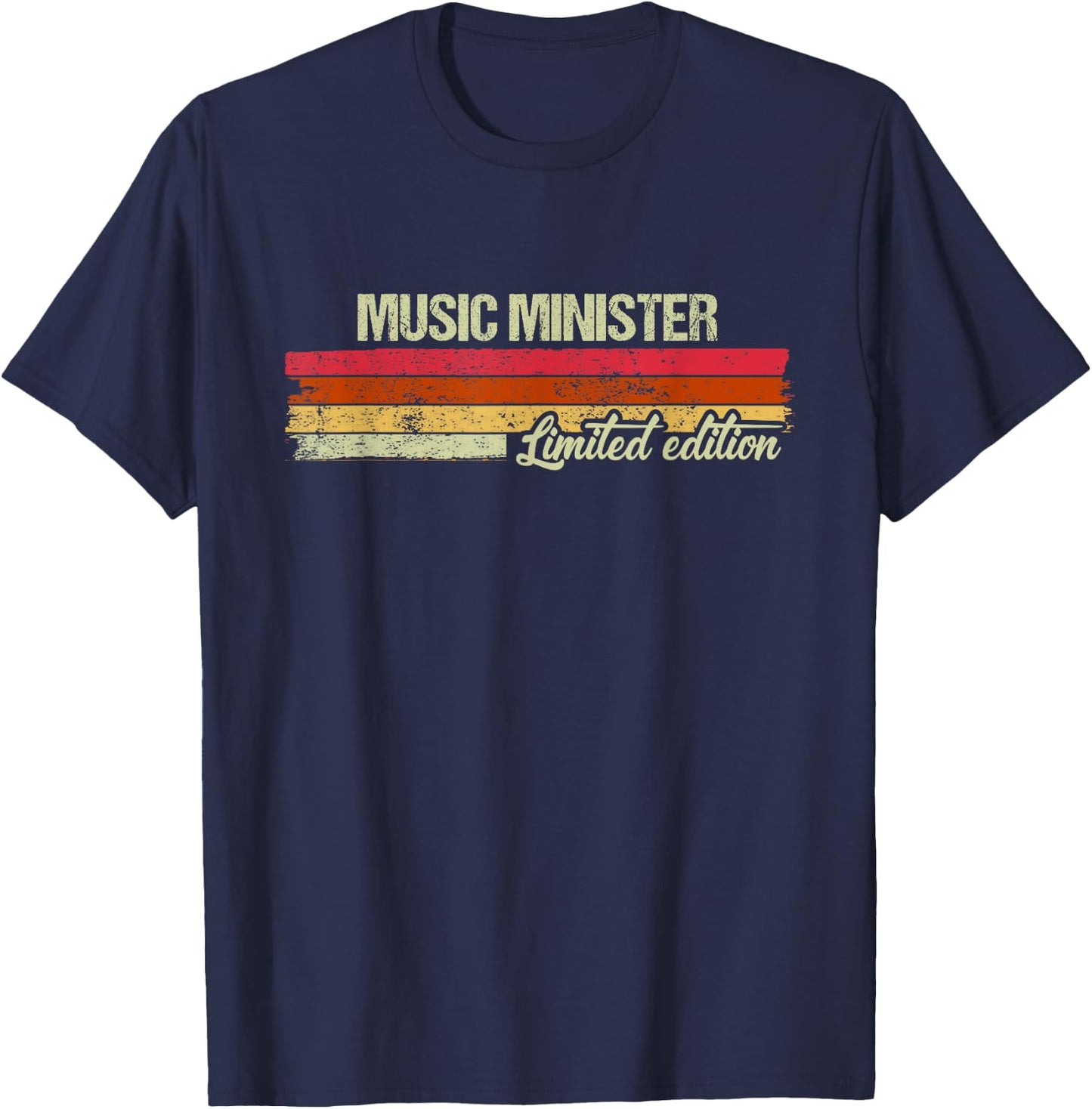 Vintage Music Minister Limited Edition T-Shirt - T-Shirt | Navy