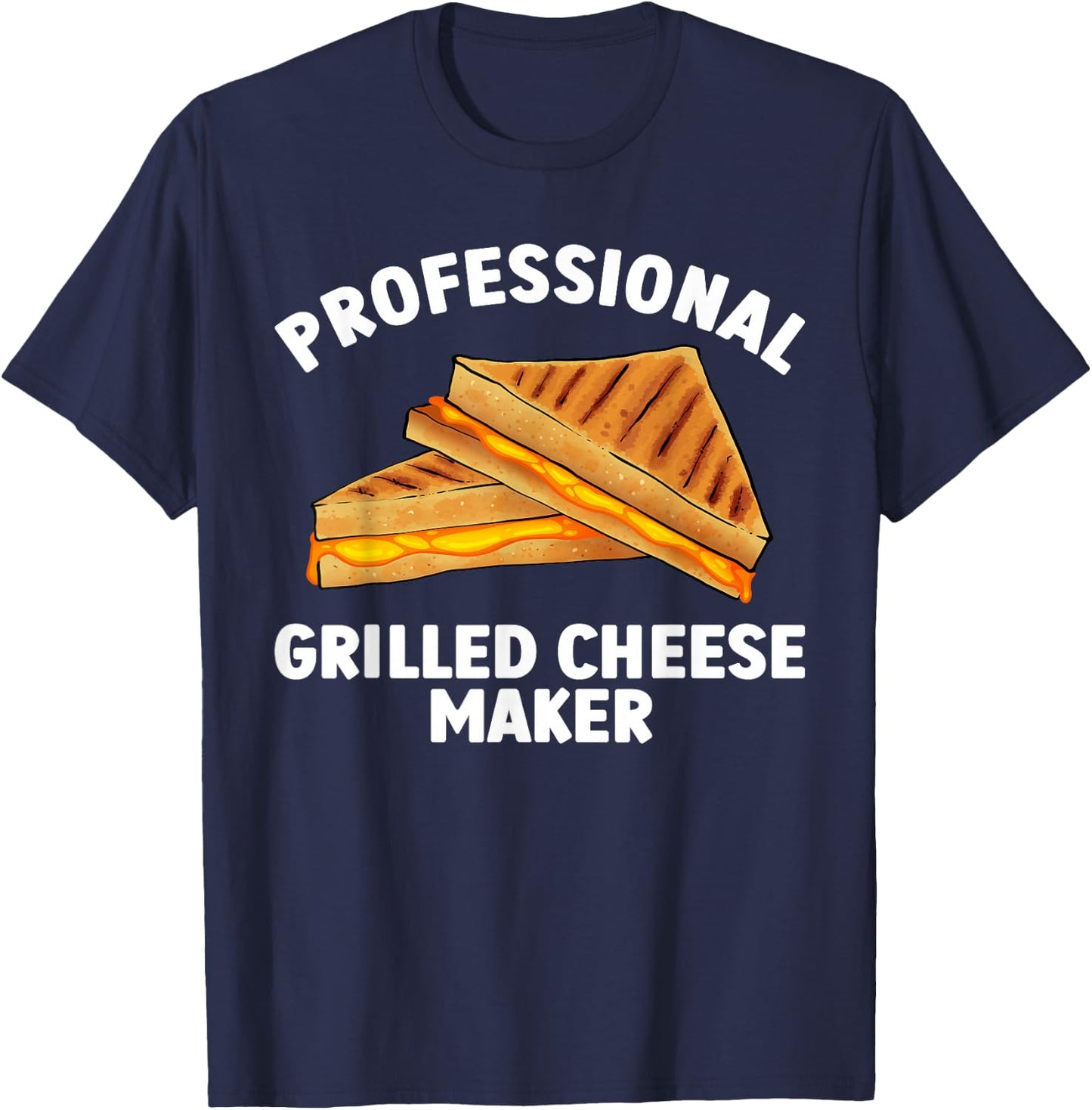 Grilled Cheese Design Women Grilled Cheese Sandwich T-Shirt - T-Shirt | Navy