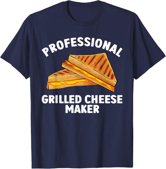Grilled Cheese Design Women Grilled Cheese Sandwich T-Shirt - T-Shirt | Navy