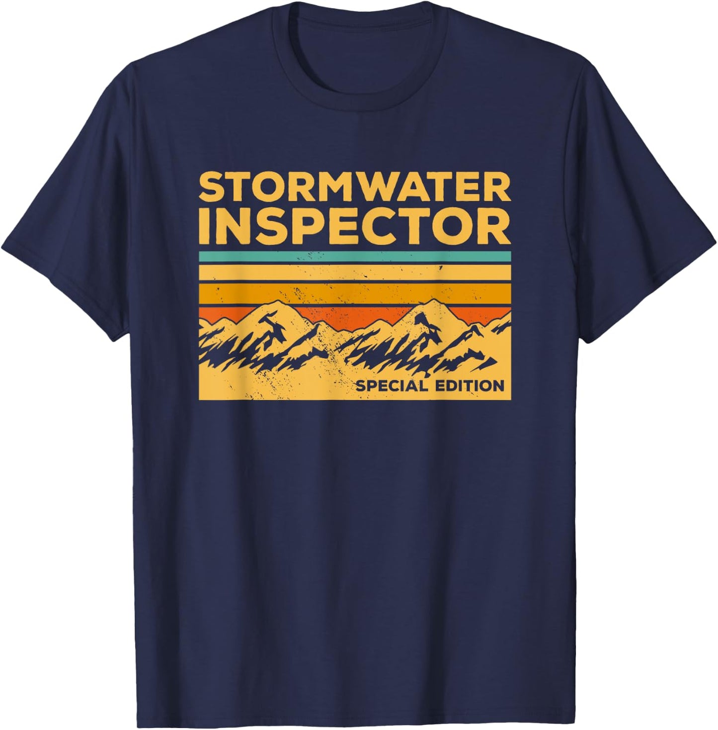 Vintage Stormwater Inspector T-Shirt - T-Shirt | Navy
