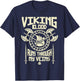 Viking Blood Runs Through My Vein Norse Men Boys Kids Women T-Shirt - T-Shirt | Navy