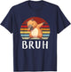 Vintage Dabbing Capy Bruh, Boy Girl Funny T-Shirt - T-Shirt | Navy