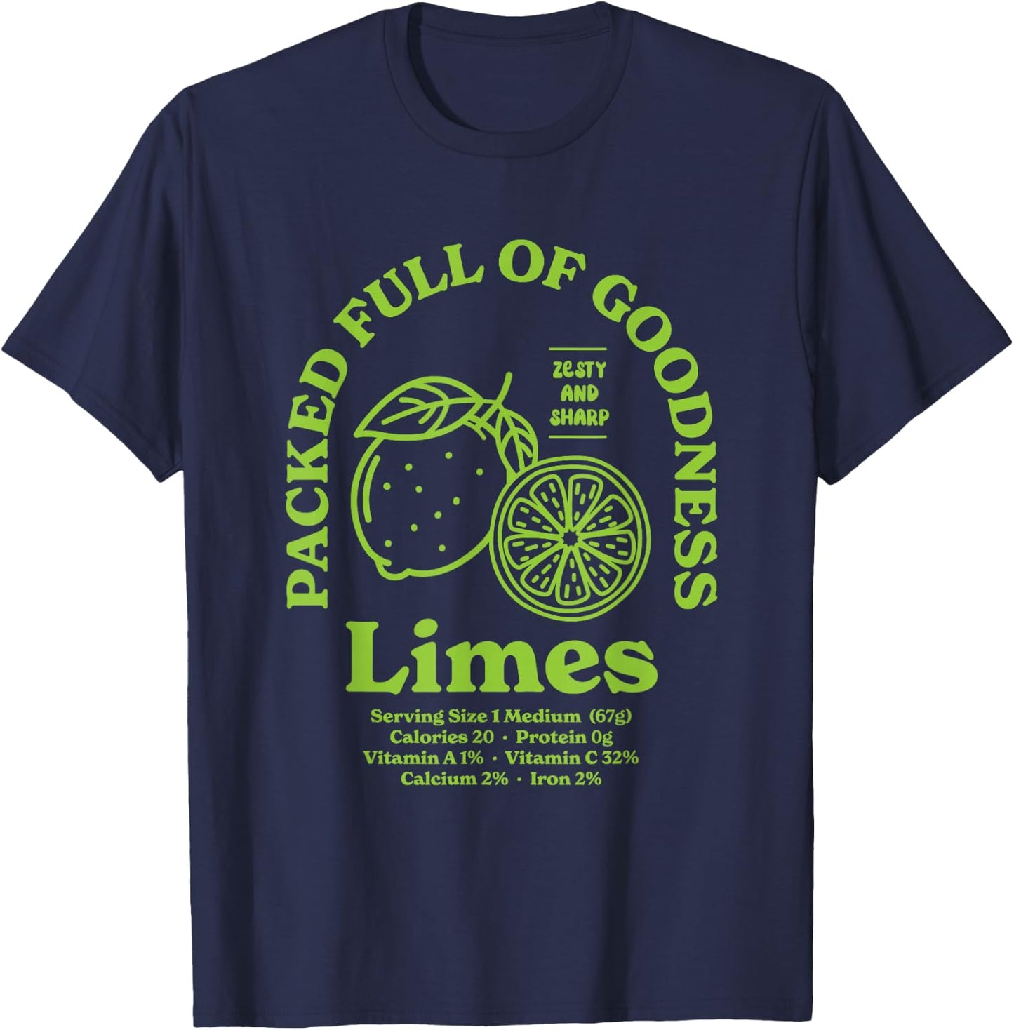 Limes T-Shirt - T-Shirt | Navy