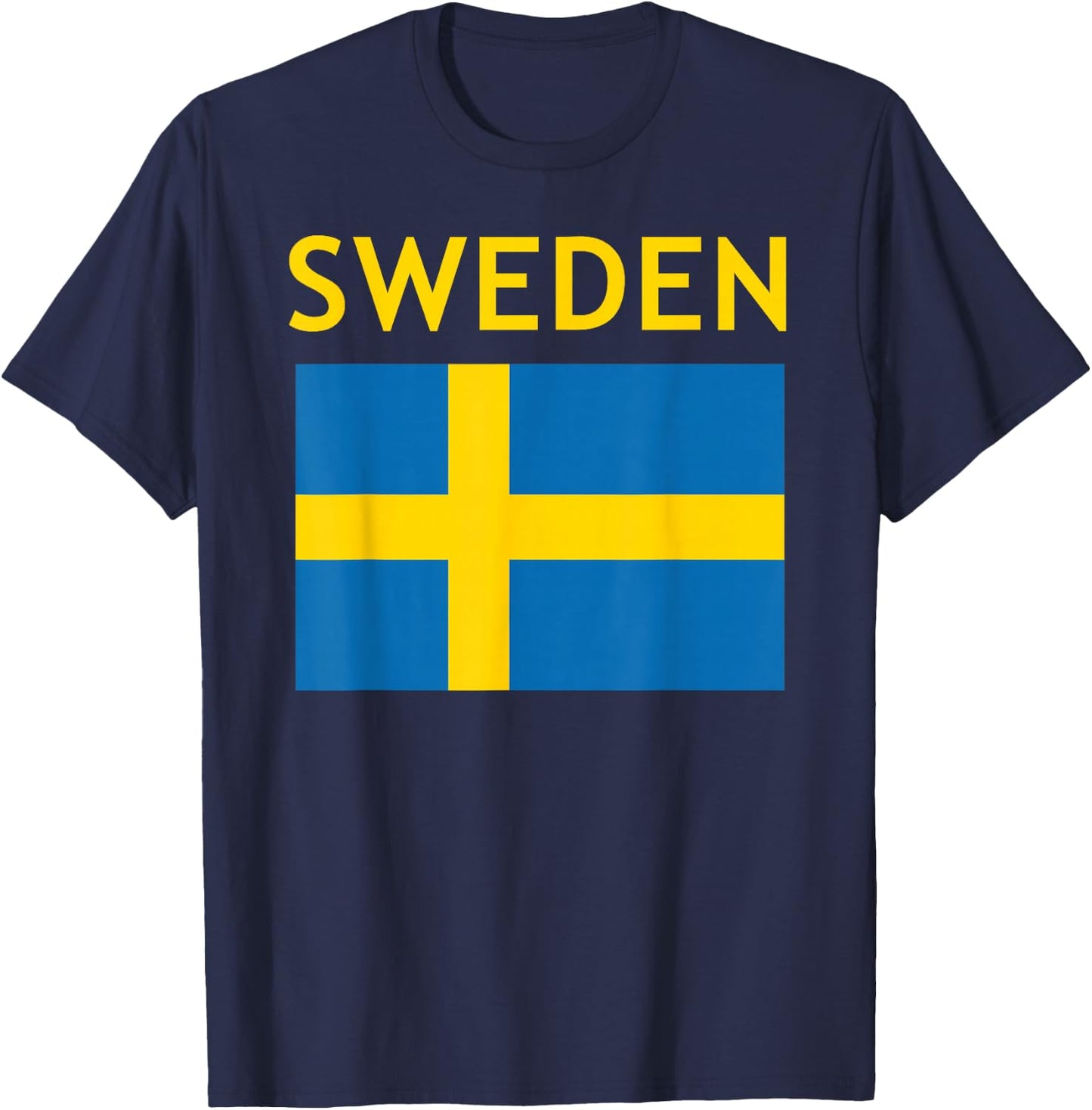 Vintage Sweden Flag Swedish Souvenir Boys Girls Toddler T-Shirt - T-Shirt | Navy