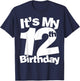 12th Birthday for 12 Year Olds T-Shirt - T-Shirt | Navy