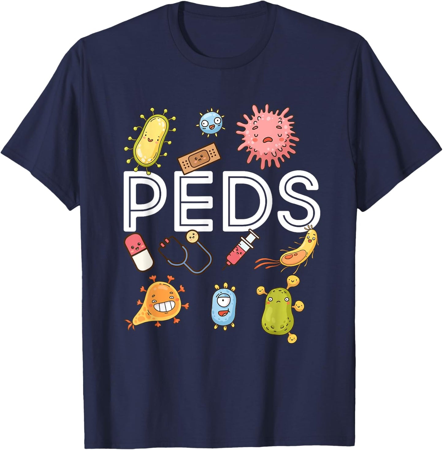 Pediatric Nurse PEDS Nursing Appreciation Pediatric T-Shirt - T-Shirt | Navy