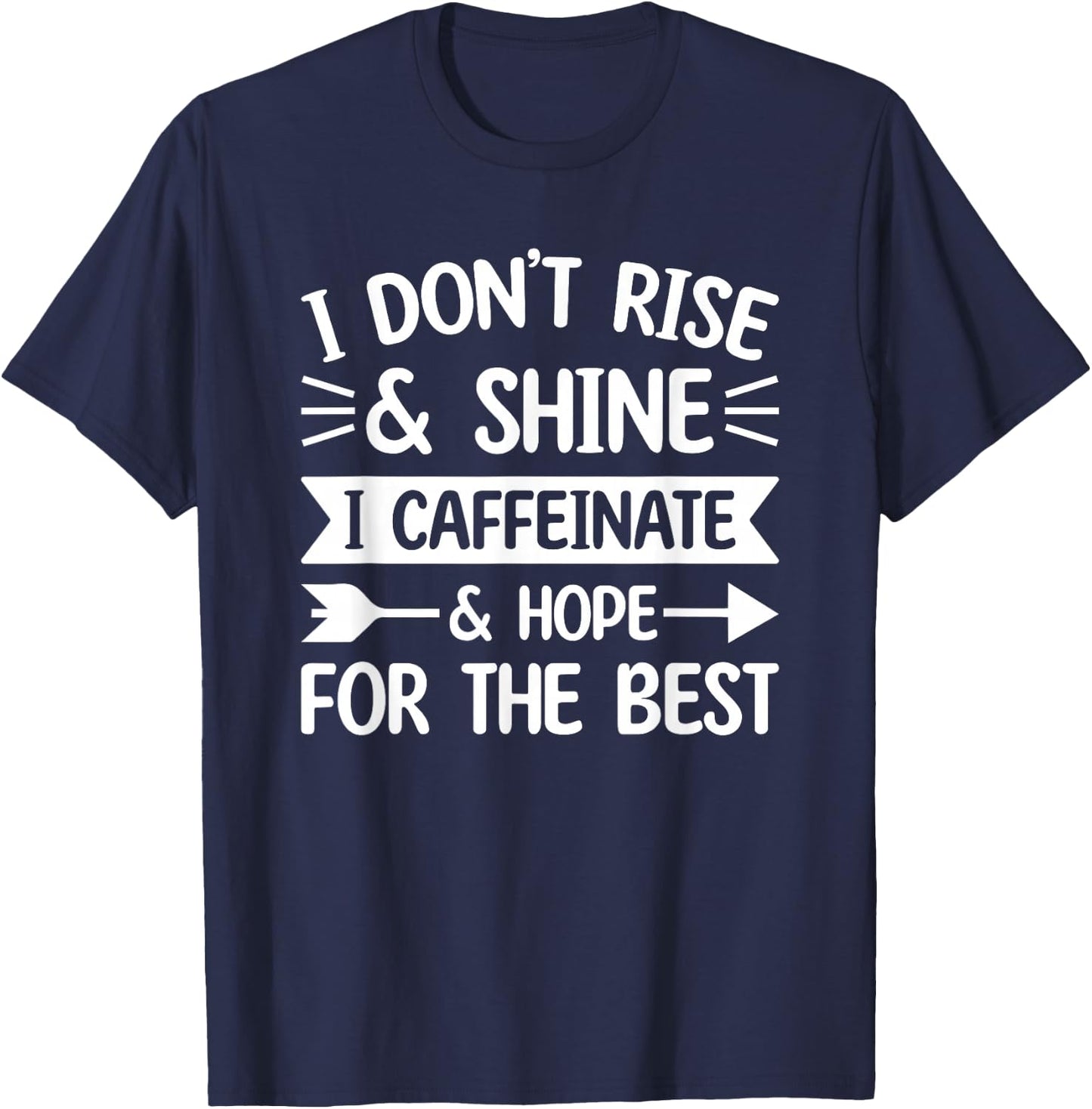 Funny Coffee - Coffee Lover Saying Mom Wine T-Shirt - T-Shirt | Navy