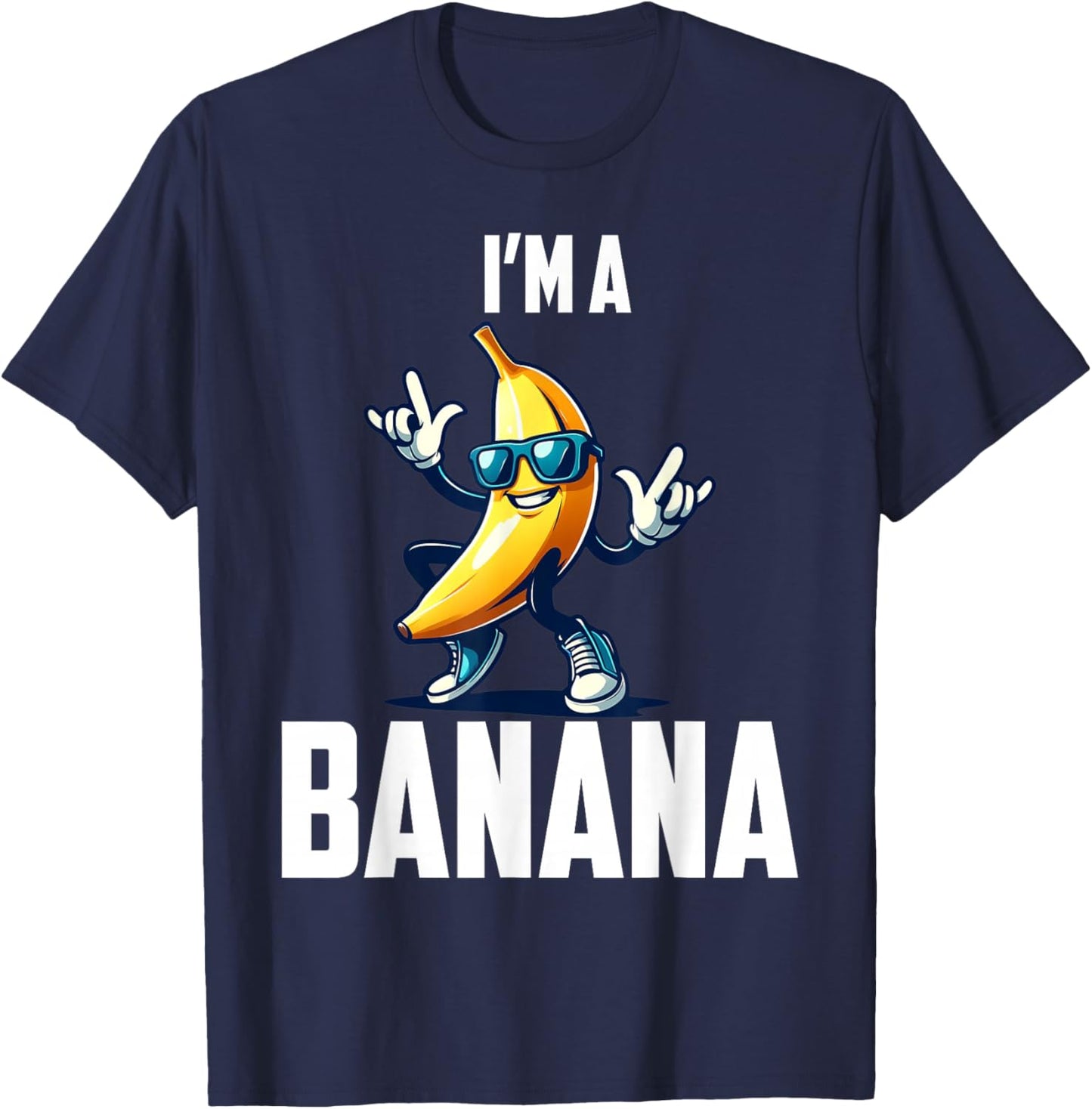 I'm A Banana Shirt Cute Funny Banana Costume Men Women Kids T-Shirt - T-Shirt | Navy