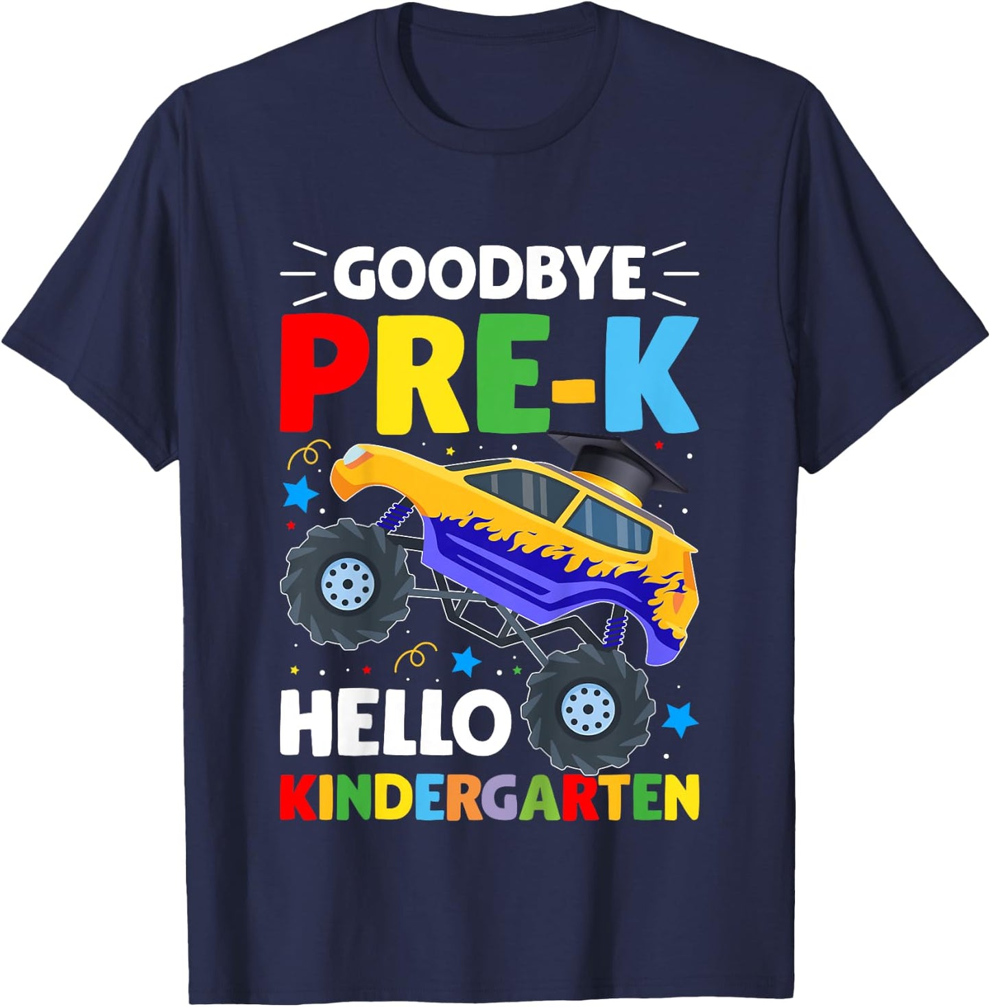Goodbye Pre-K Hello Kindergarten Graduation Class 2024 T-Shirt - T-Shirt | Navy