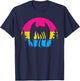 Retro Pan Mothman Pansexual Pride Point pleasant Cryptid T-Shirt - T-Shirt | Navy