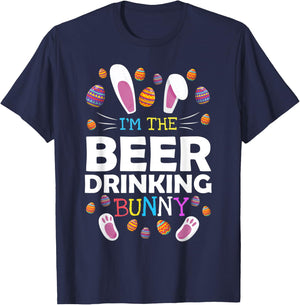 I'm The Beer Drinking Bunny Matching Family Easter Costume T-Shirt - T-Shirt | Navy