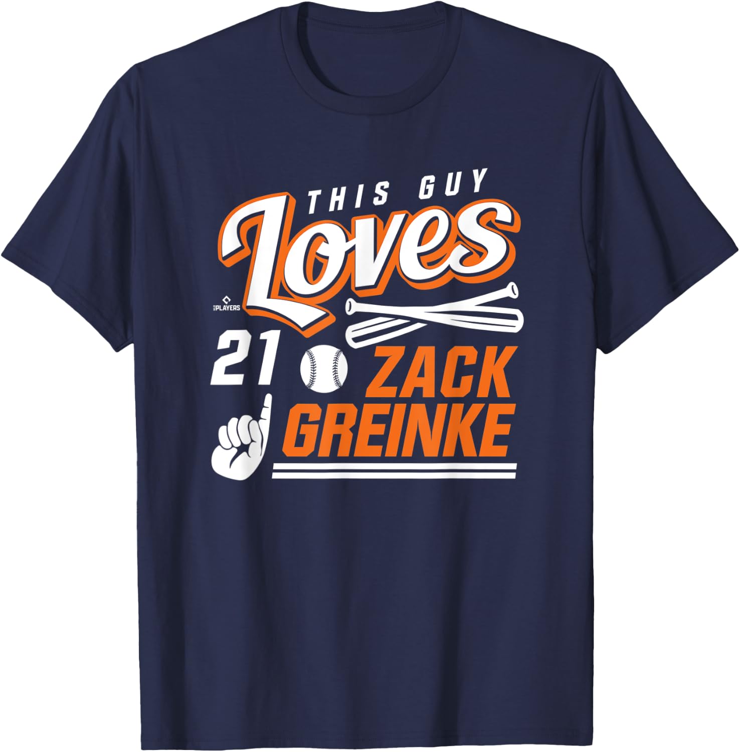 This Guy Loves Zack Greinke T-Shirt - T-Shirt | Navy
