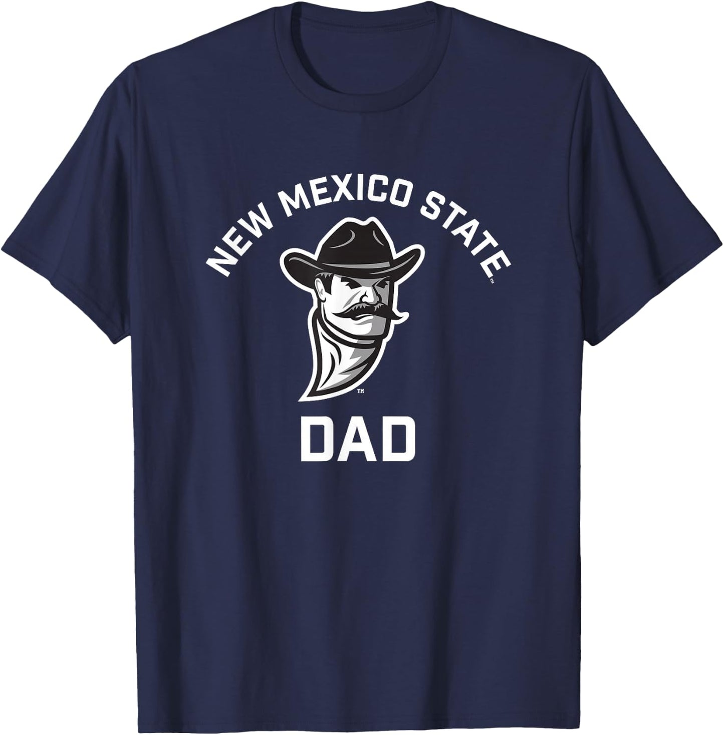 New Mexico State University NMSU Aggies Arched Dad T-Shirt - T-Shirt | Navy