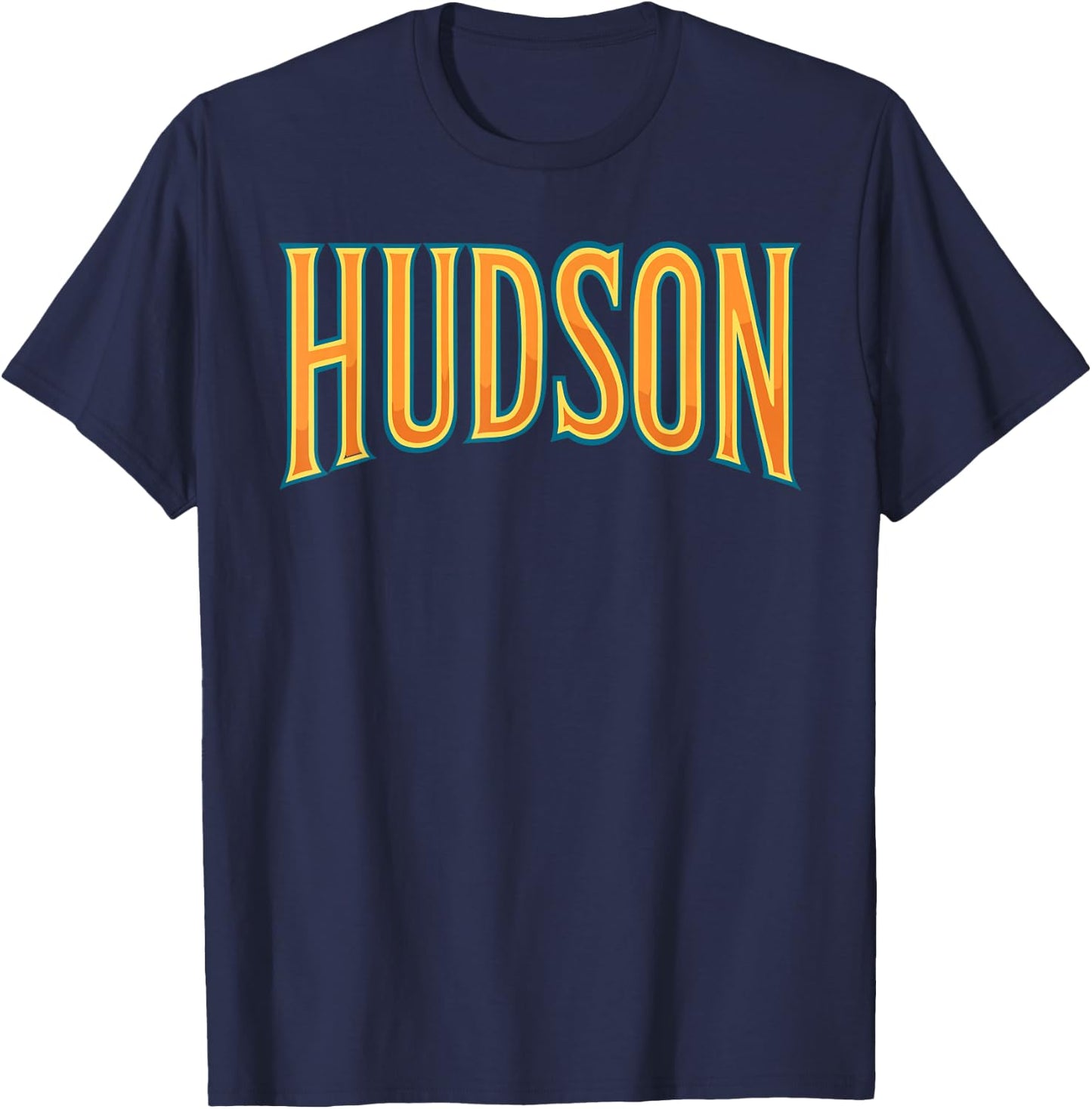 Shirt That Says HUDSON Simple County HUDSON T-Shirt - T-Shirt | Navy