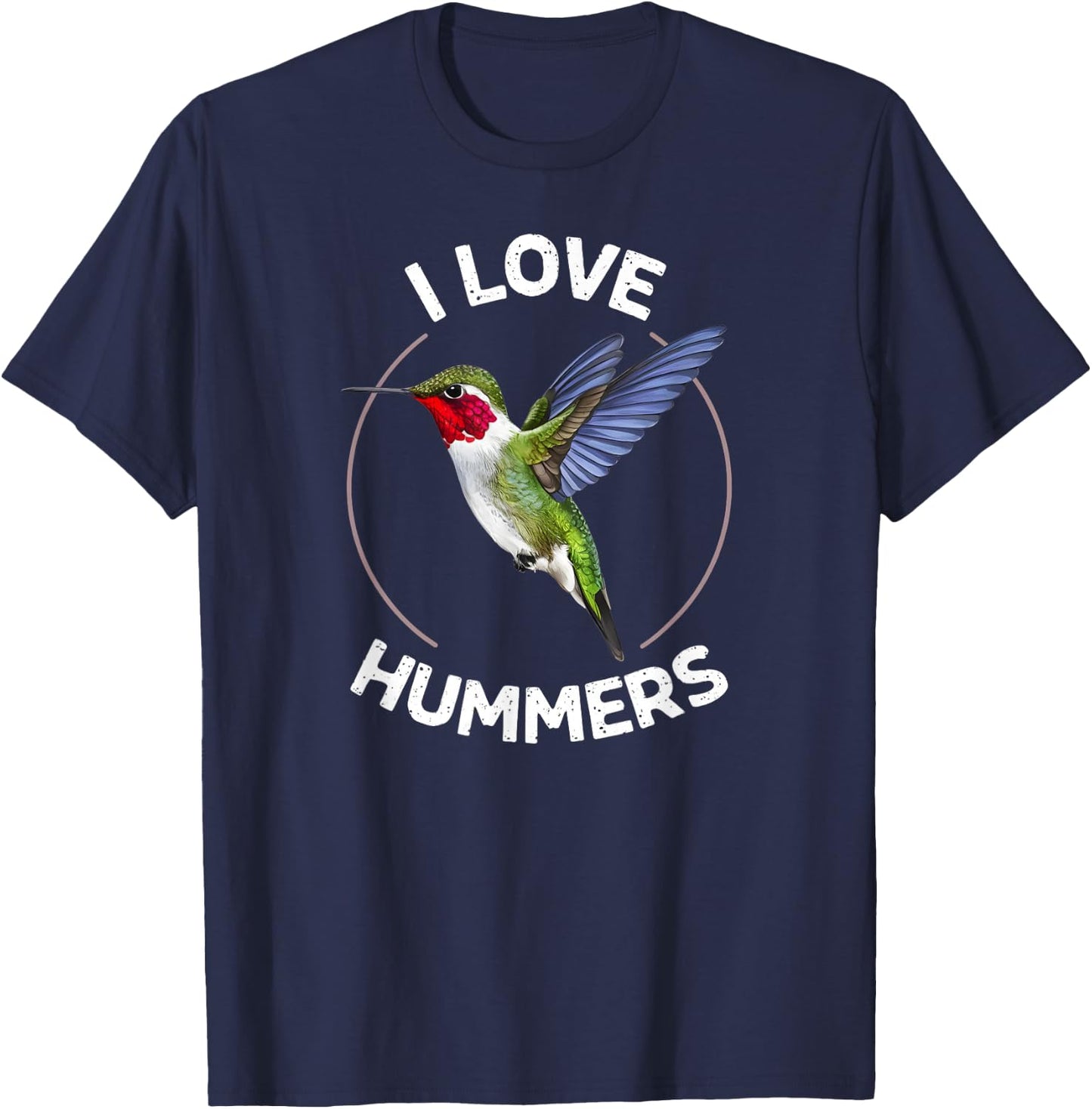 I Love Hummers Hummingbird Colibri T-Shirt - T-Shirt | Navy