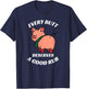Every Butt Deserves A Good Rub Grilling Butcher Funny BBQ T-Shirt - T-Shirt | Navy