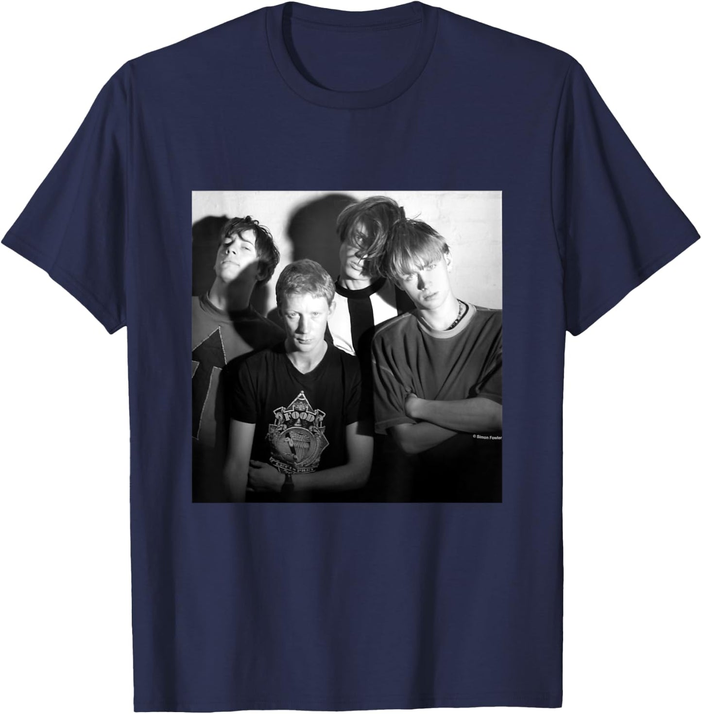 Blur Band Shot By Simon Fowler T-Shirt - T-Shirt | Navy